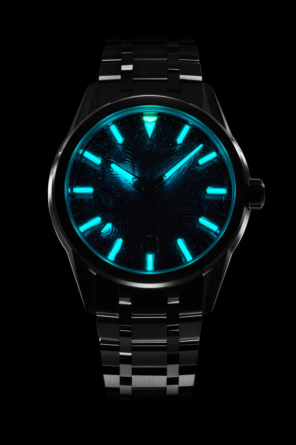 Hermh ブラックメタル　BLACKL Zelos Helica 39 Galaxy - SeriousWatches.com