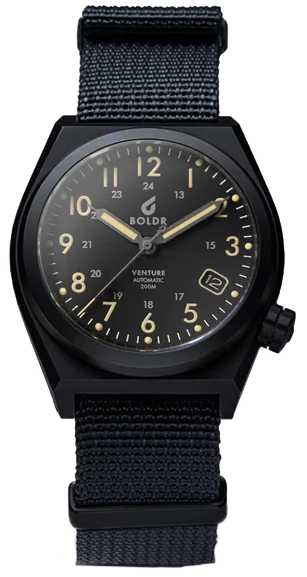 BOLDR Venture Black Dawn SeriousWatches