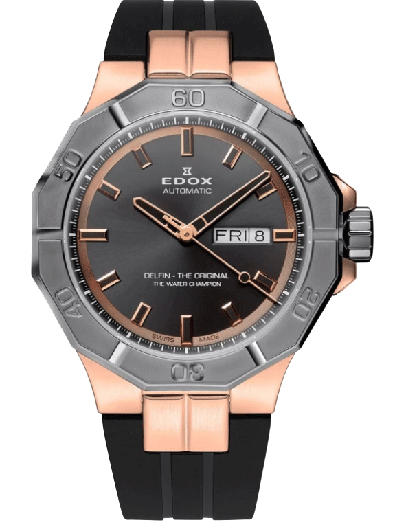 Edox Delfin Automatic Day/Date 88008 37RGCA GIR - SeriousWatches.com