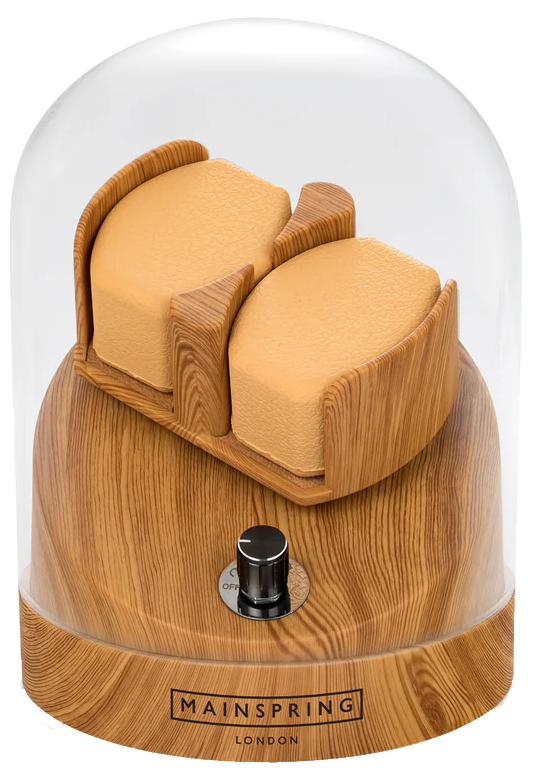 Mainspring Observatory Dual Slot Watch Winder Maple MS-WIN-OBS-01