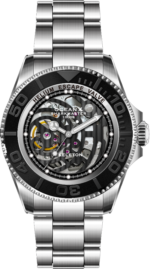 OceanX Sharkmaster 1000 Skeleton SMS1014S SeriousWatches