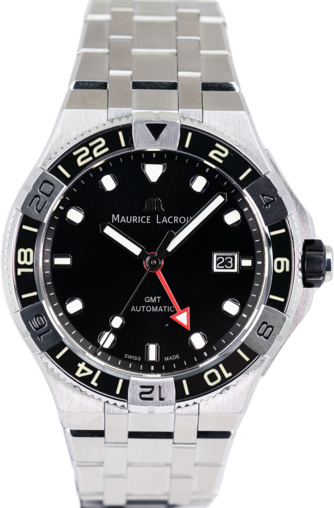 Maurice Lacroix Aikon Venturer GMT AI6158-SS00F-330-A (Pre-owned Maurice Lacroix Aikon Venturer GMT AI6158-SS00F-330-A (Pre-owned