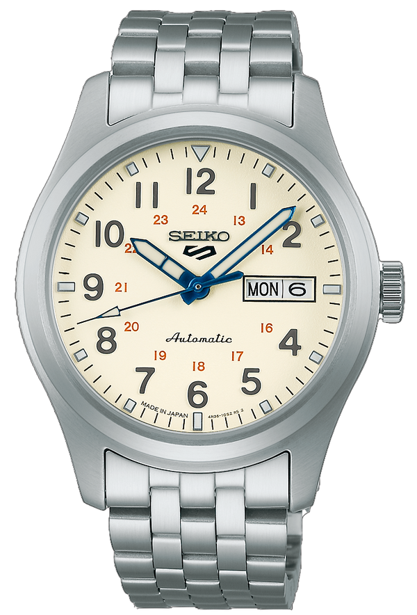 Seiko 5 top automatic white