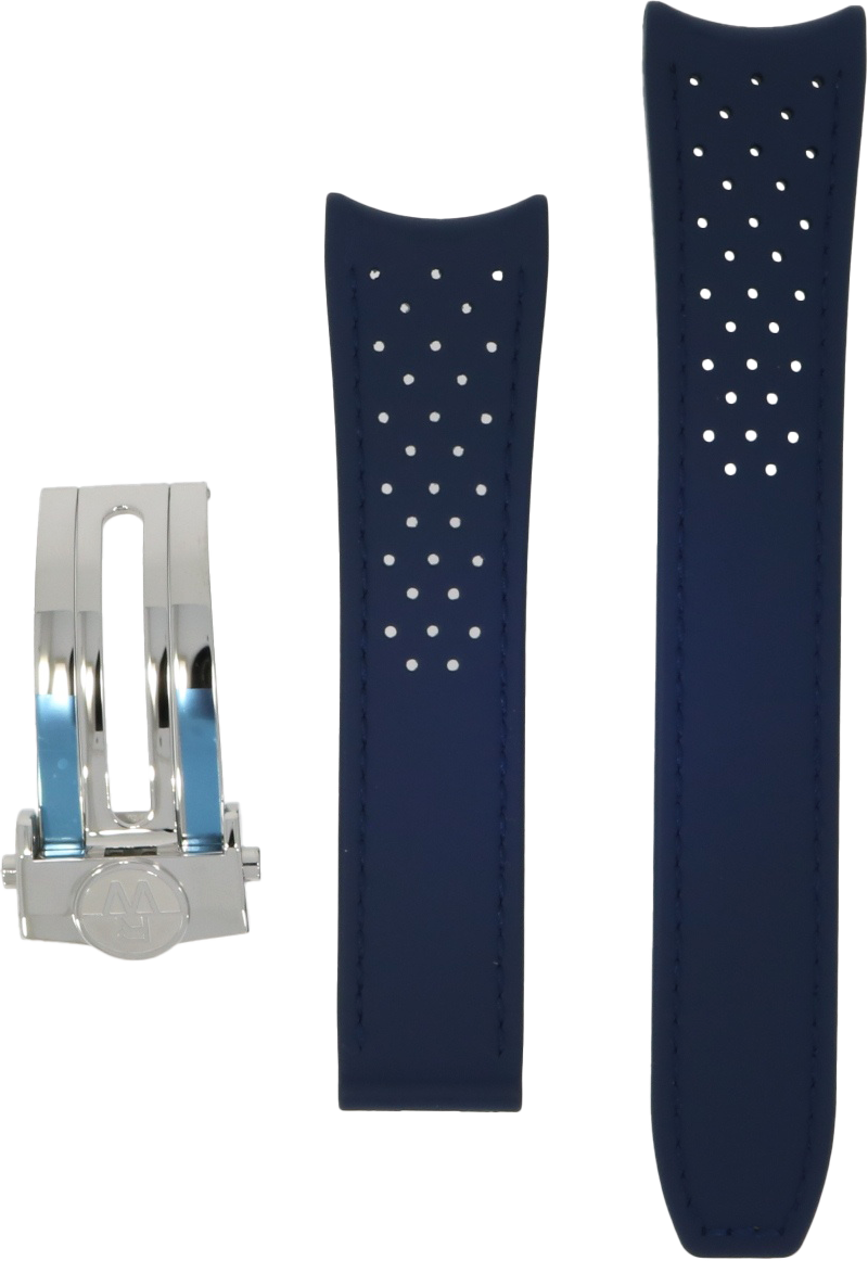 Raymond Weil Freelancer Diver Blue Rubber Strap + Butterfly Clasp