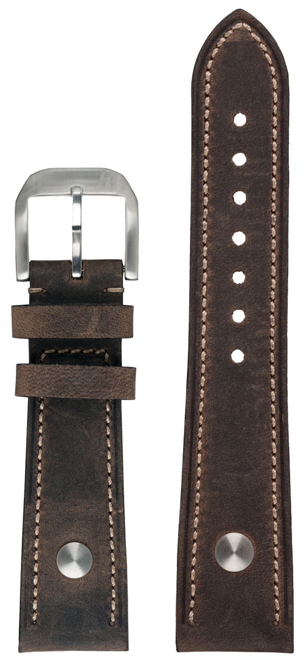 Hanhart Brown Leather Strap 20mm 9920.0110-02