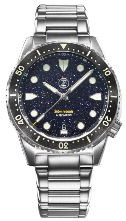 Zelos Mako Diver Aventurine SeriousWatches