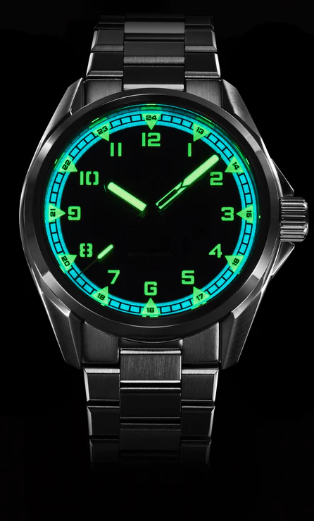 Zelos Swordfish Field 38mm Mosaic MOP - SeriousWatches.com Zelos Swordfish Field 38mm Mosaic MOP - SeriousWatches.com