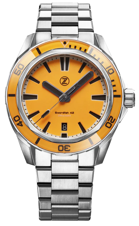 Zelos Swordfish 42mm Ember Orange - SeriousWatches.com Zelos Swordfish 42mm Ember Orange - SeriousWatches.com