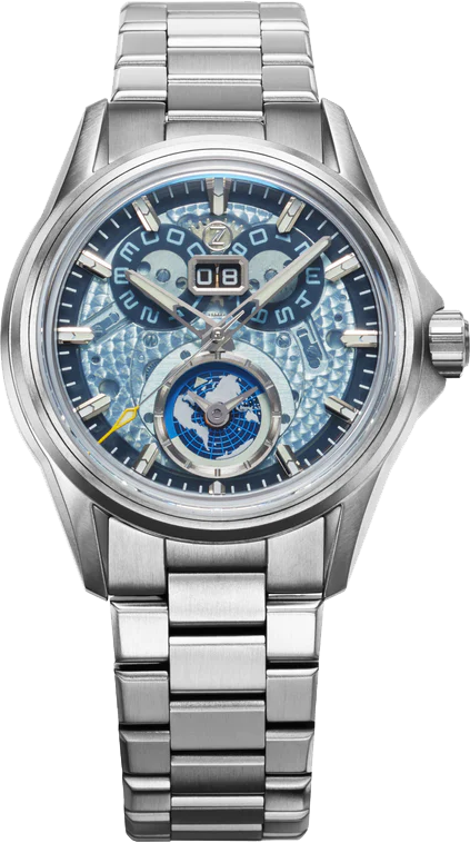 Zelos Spearfish Dual Time TI Ocean Blue