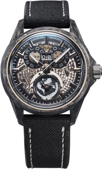Zelos Spearfish Dual Time Carbon Moonscape