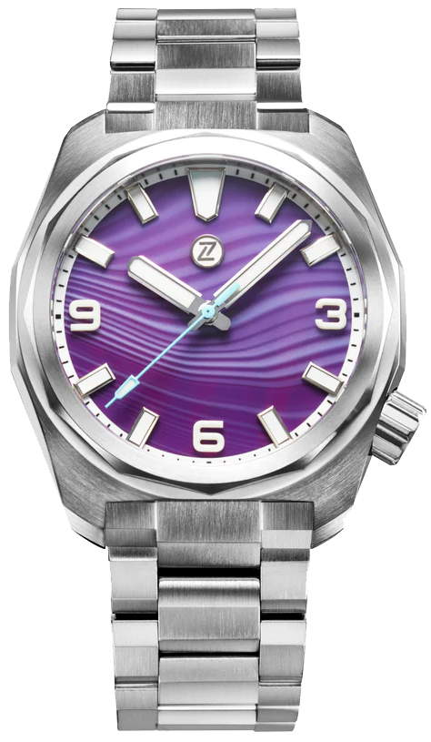Zelos Hammerhead 43 Field Purple Agate - SeriousWatches.com Zelos Hammerhead 43 Field Purple Agate - SeriousWatches.com