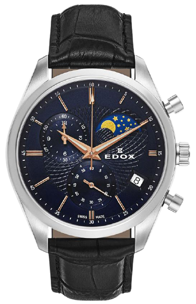 Edox Les Bemonts Chronograph Moon Phase 01655 3 BUIR