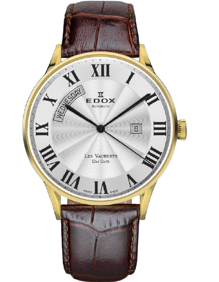 Edox Les Vauberts Day Date Automatic 83010 37J AR SeriousWatches