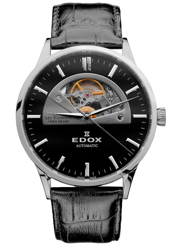 Edox Les Vauberts Open Heart Automatic 85014 3 NIN SeriousWatches