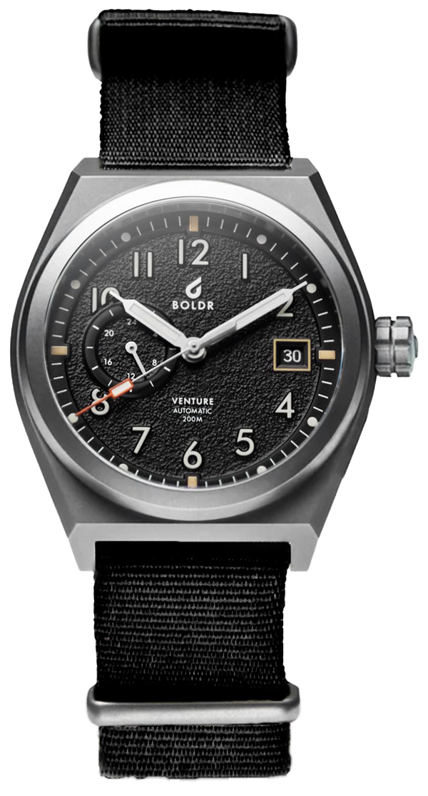 BOLDR Venture Wayfarer Black SeriousWatches