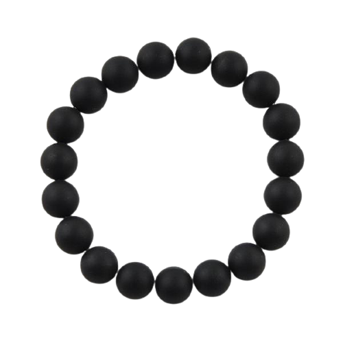 Barse Matte Bead Bracelet-Black Onyx