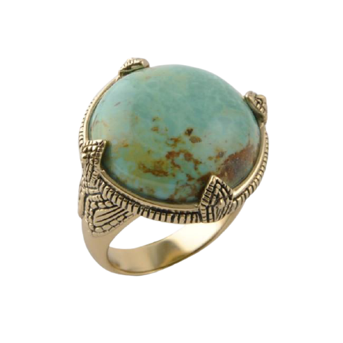 Round turquoise ring deals