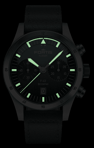 Fortis Flieger F-43 Bicompax Petrol - Main Image