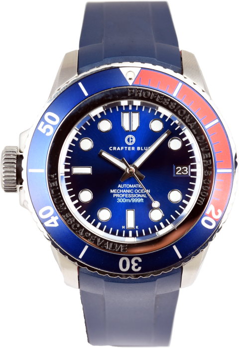 Crafter Blue Mechanic Ocean Rubber Strap (Pre-owned