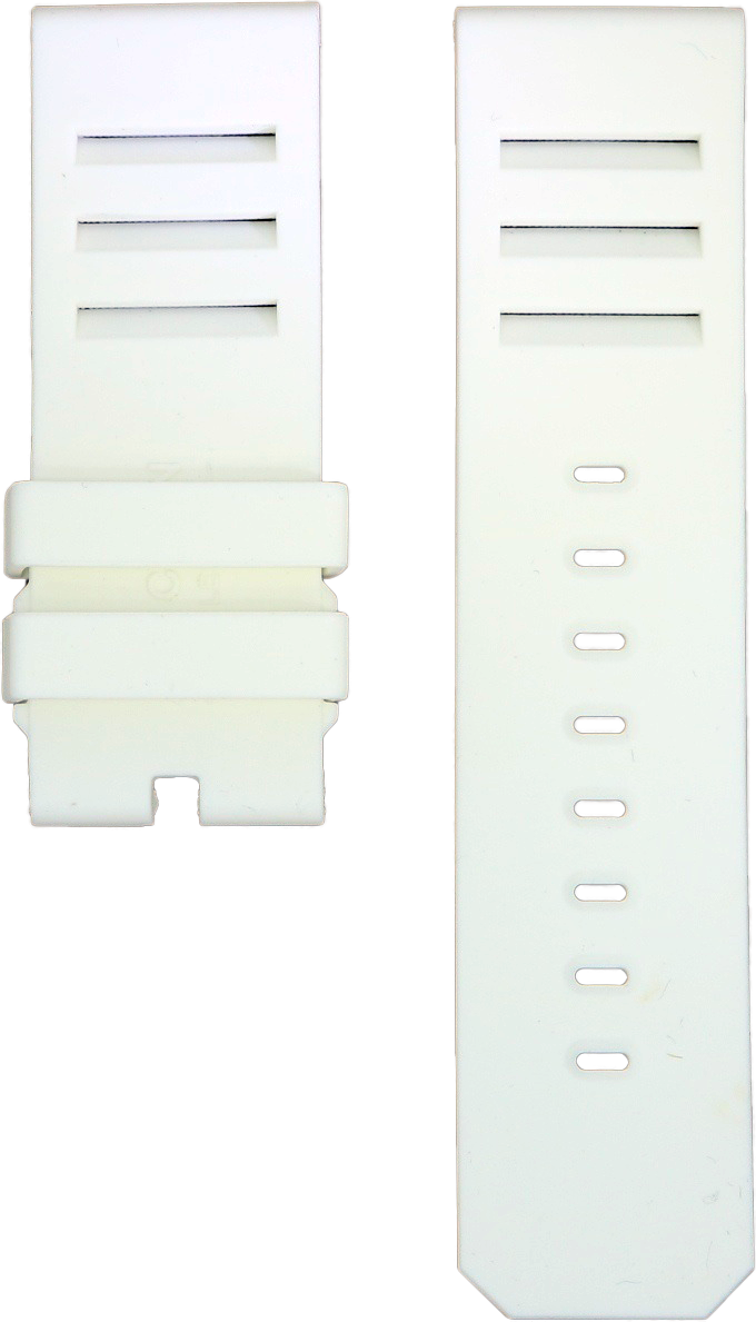 ANCON White Rubber Strap 24mm Short