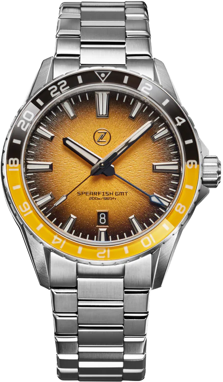 Zelos Spearfish GMT Bumblebee - SeriousWatches.com Zelos Spearfish GMT Bumblebee - SeriousWatches.com