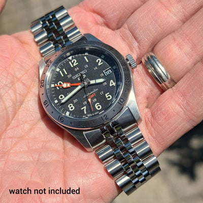 Islander Watch 20mm Brushed and Polished Bracelet for Seiko 39.4mm SSK GMT #BRAC-101