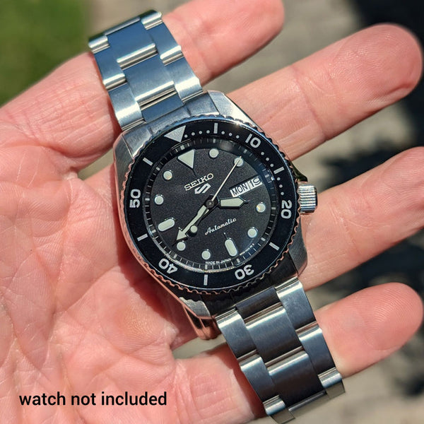 Islander Watch 20mm Brushed Bracelet for Seiko SRPK 38mm Dive Watch #BRAC-98