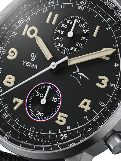 Yema Flygraf Bi-Compax French Air Force Black YMHF1582AA-AA