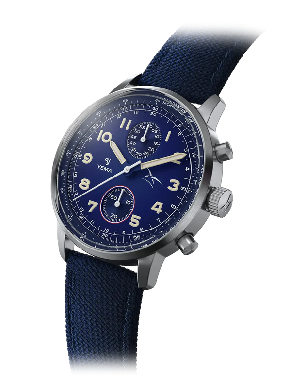 Yema Flygraf Bi-Compax French Air Force Blue YMHF1582AA-GG