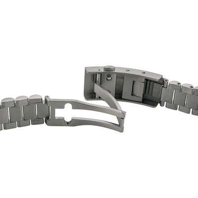 Islander Watch 20mm Polished Bracelet for Bulova 45mm Lunar Pilot on Strap #BRAC-108