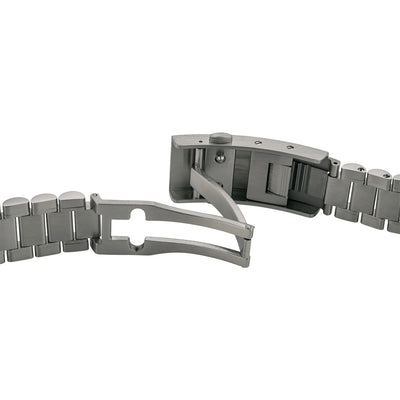 Islander Watch 20mm Polished Bracelet for Bulova 43.5mm Lunar Pilot on Bracelet #BRAC-105