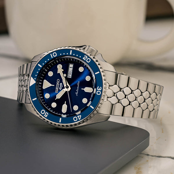 Islander Watch 22mm Brushed and Polished Scales Bracelet for Seiko 5KX 42.5mm Watch #BRAC-129