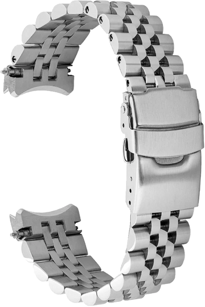Islander Watch 22mm Brushed and Polished Bracelet for Orient Mako Solar Chronograph #BRAC-155