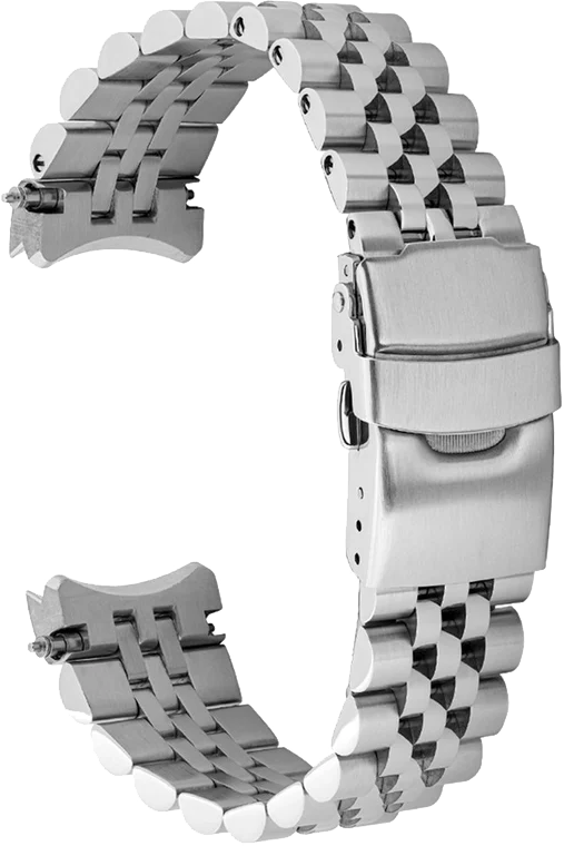 Islander Watch 22mm Brushed and Polished Bracelet for Orient Mako Solar Chronograph #BRAC-155