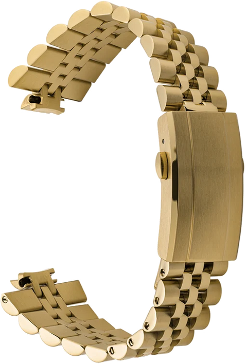 Islander Watch Gold Tone Bracelet for Bulova Super Seville #BRAC-158
