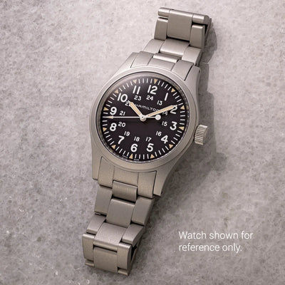 Islander Watch 20mm Blasted Bracelet for Hamilton Khaki Field Mechanical 38mm #BRAC-160