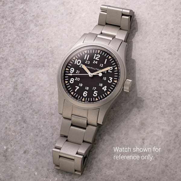 Islander Watch 20mm Blasted Bracelet for Hamilton Khaki Field Mechanical 38mm #BRAC-160