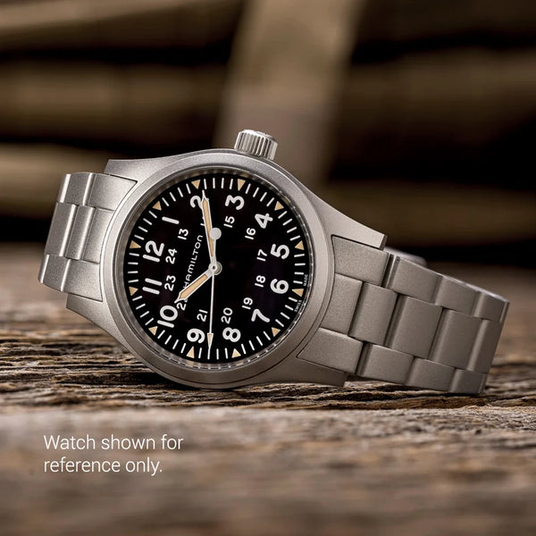 Islander Watch 20mm Blasted Bracelet for Hamilton Khaki Field Mechanical 38mm #BRAC-160