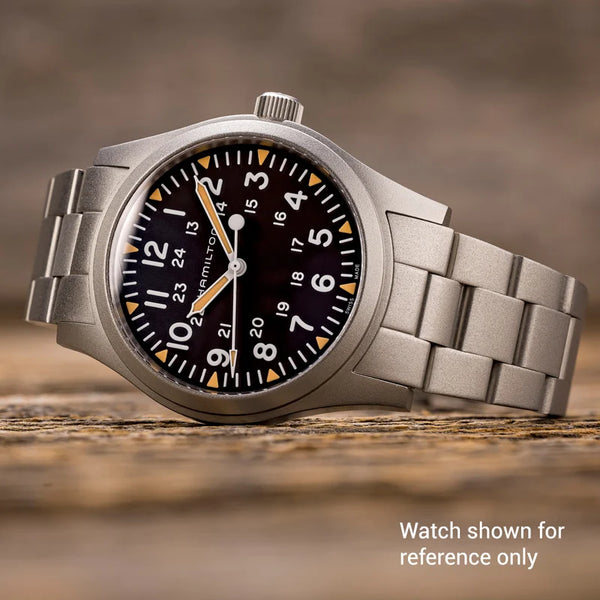 Islander Watch 22mm Blasted Bracelet for Hamilton Khaki Field Mechanical 42mm #BRAC-161