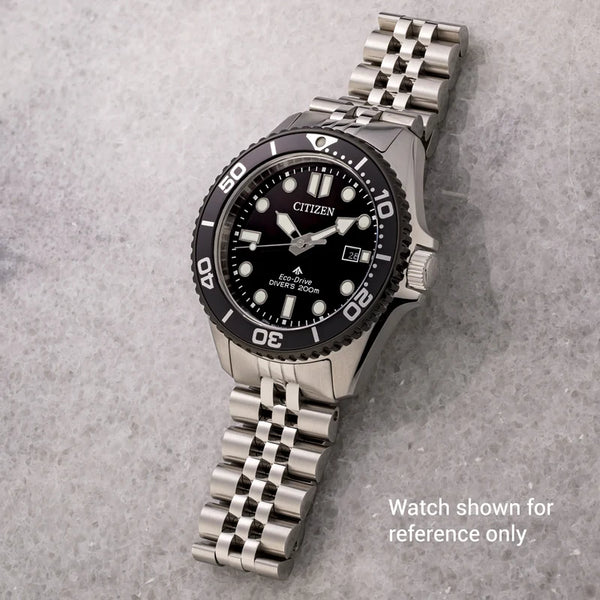 Islander Watch 20mm Brushed and Polished Bracelet for Citizen 41mm Promaster Dive Watch #BRAC-182