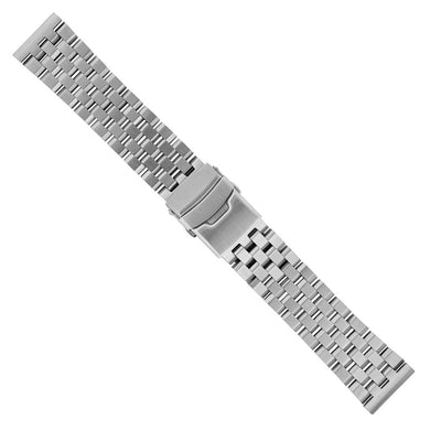 Islander Watch 20mm Brushed Angular Universal Fit Bracelet #BRAC-33
