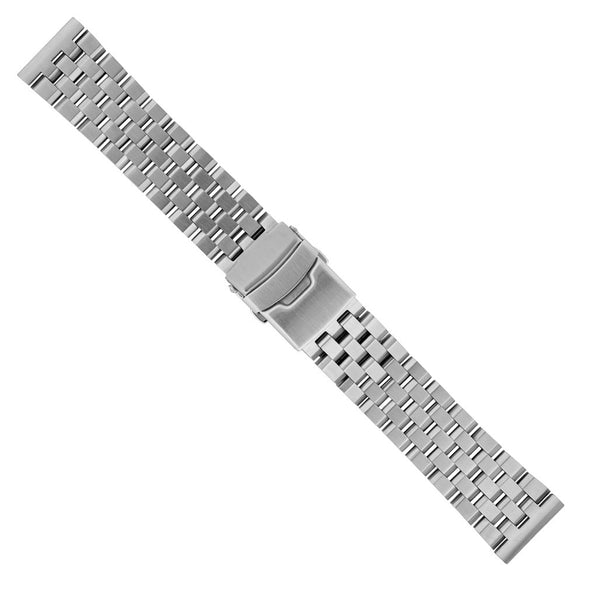 Islander Watch 20mm Brushed Angular Universal Fit Bracelet #BRAC-33