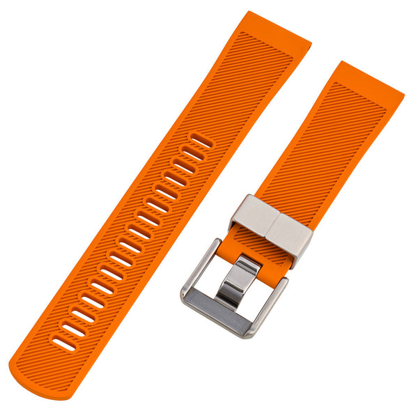 Islander Watch 22mm Orange FKM Rubber Strap #BRAC-42