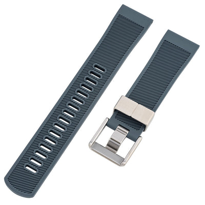 Islander Watch 22mm Anthracite Gray FKM Rubber Strap #BRAC-43