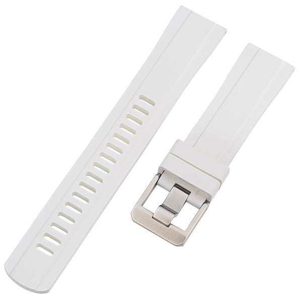 Islander Watch 22mm Pure White FKM Rubber Strap #BRAC-45