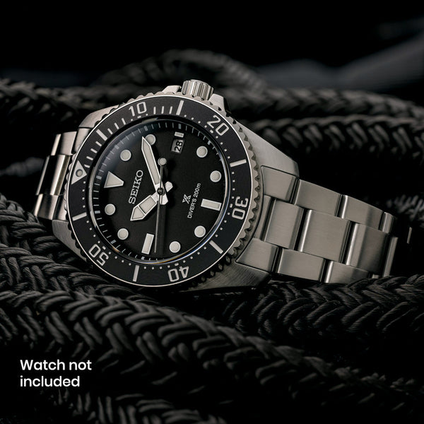 Islander Watch 20mm Brushed Bracelet for Seiko 41mm Solar Dive #BRAC-131