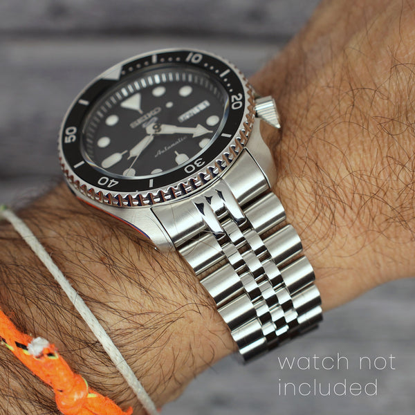 Islander Watch 22mm Brushed and Polished Bracelet for Seiko 5KX 42.5mm Watch #BRAC-93