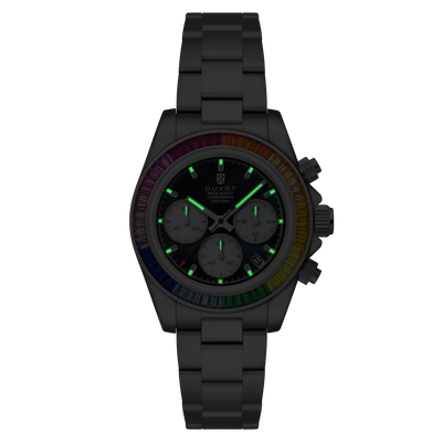 Duxot Accelero Rainbow Chronograph Pearl Black DX-2064-22