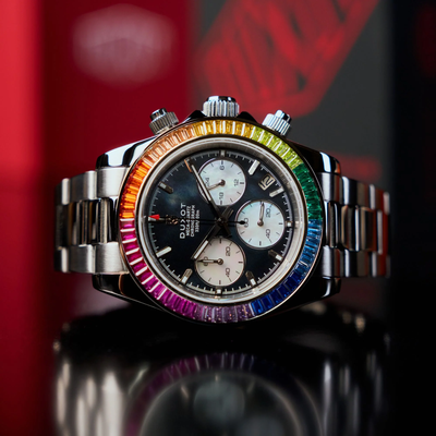 Duxot Accelero Rainbow Chronograph Pearl Black DX-2064-22