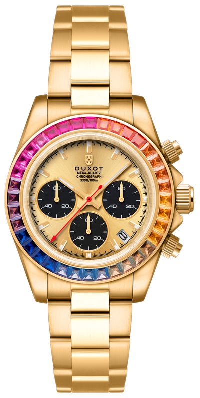 Duxot Accelero Rainbow Chronograph Sunray Gold DX-2064-44